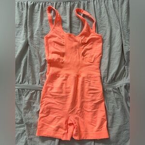 Peach Seamless Romper